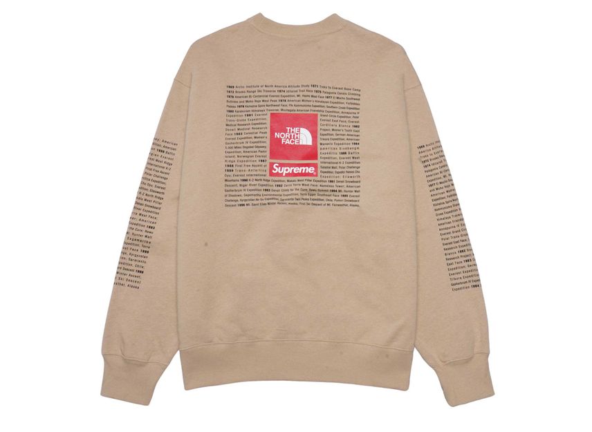 Supreme the north face top crewneck
