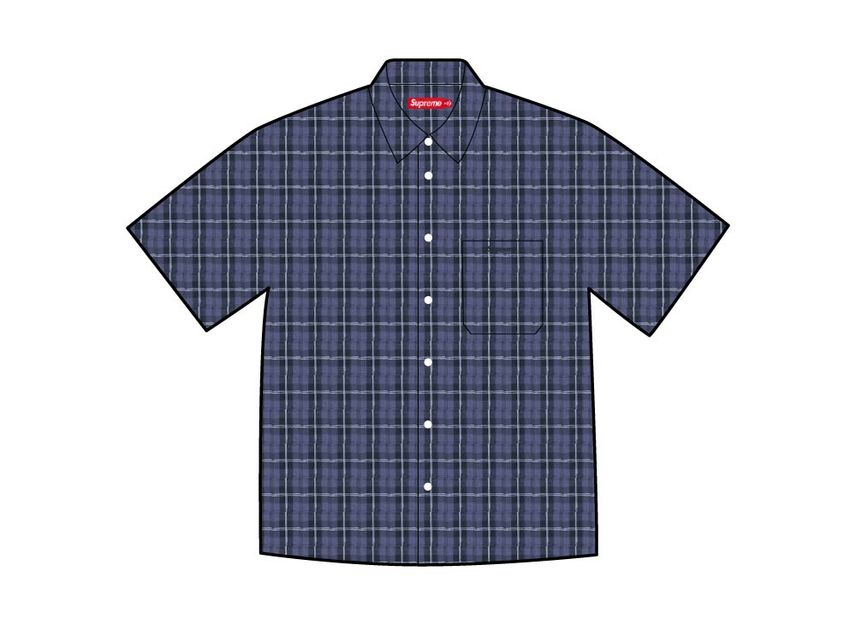 Supreme loose fit mini plaid s/s shirt Supreme loose fit mini plaid s/s shirt