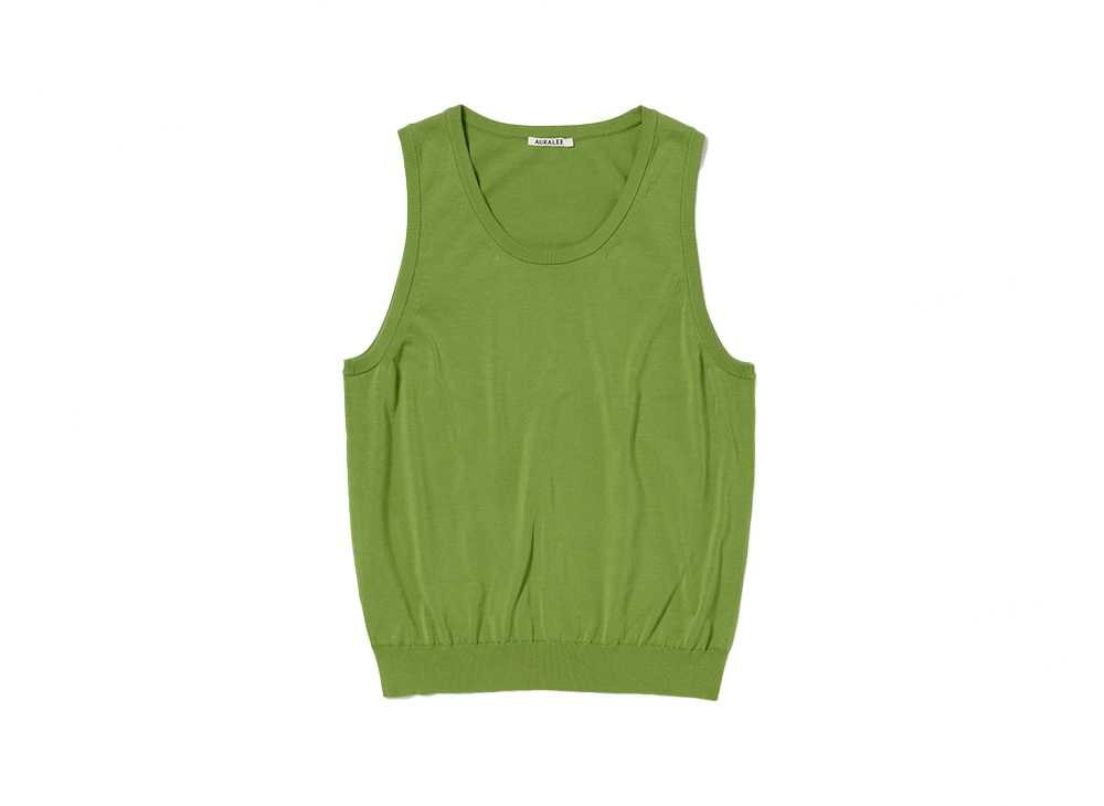 AURALEE Super High Gauge Cotton Knit Tank 