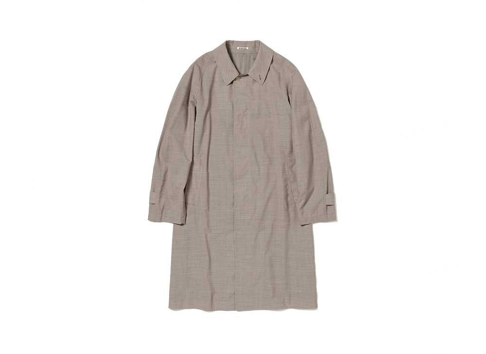 4オーラリーステンカラーコートトロピカルウールグレー定価99000円