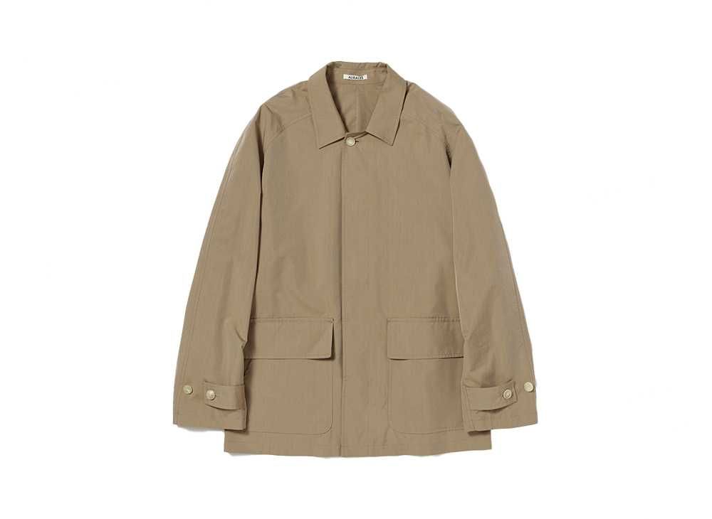 AURALEE Finx Polyester Weather Chambray Blouson  