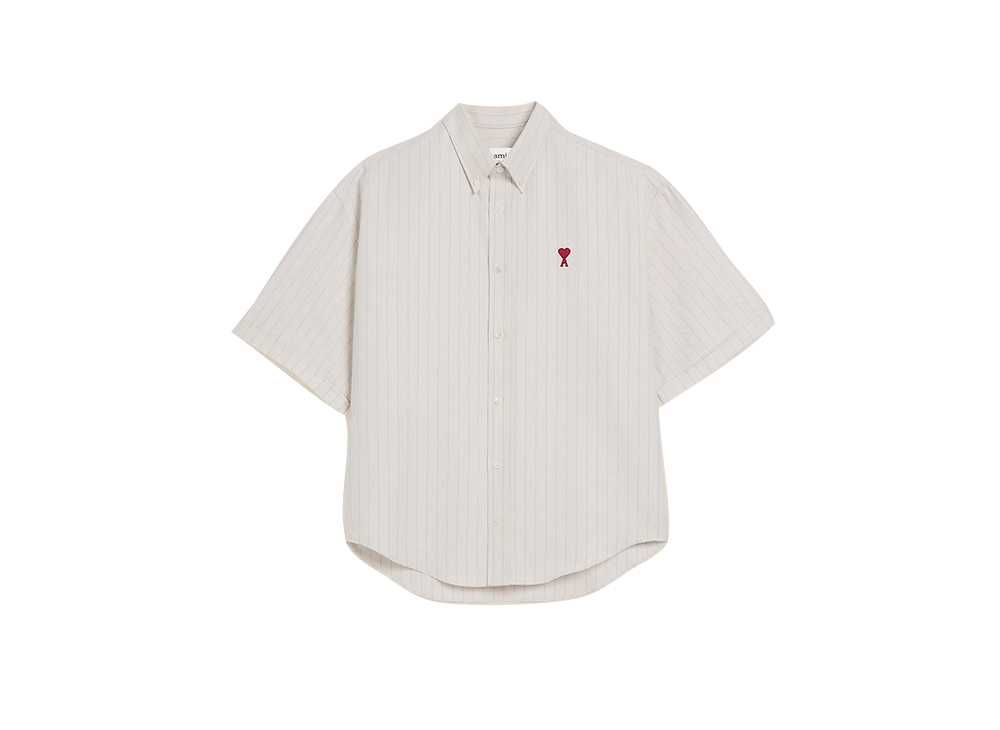 新品AMI DE COEUR ボクシーフィット シャツ（AMI Paris AMI DE