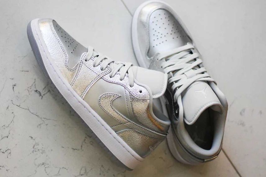 4/18発売|Nike WMNS Air Jordan 1 Low SE "Metallic Silver"|抽選/販売/定価情報