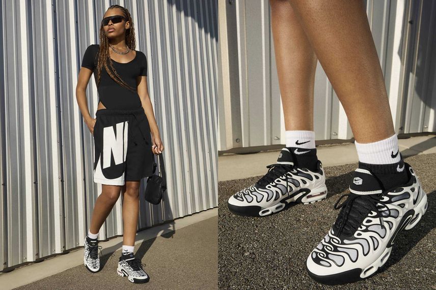 4/18発売|Nike WMNS Air Max Plus Drift "Summit White/Metallic Silver/Black"|抽選/販売/定価情報