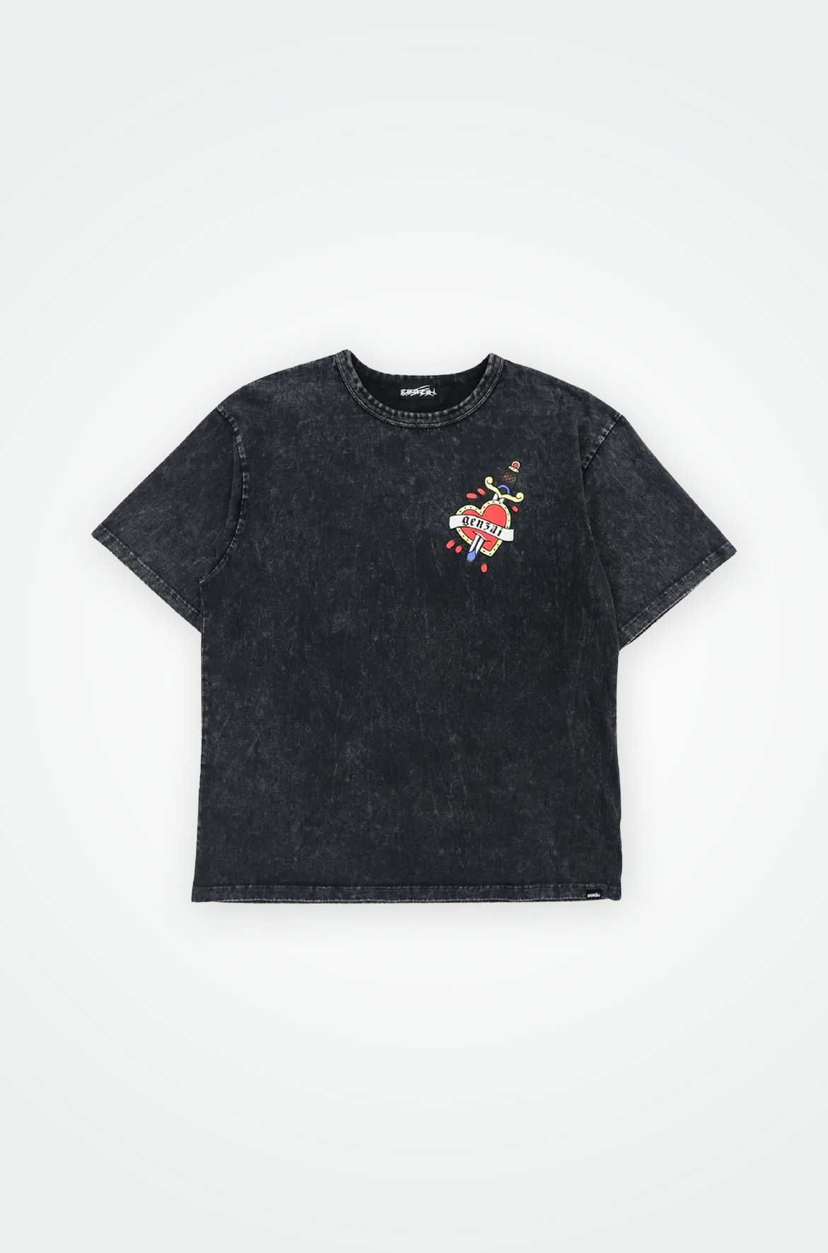 Heart Tattoo SS Tee 'BLACK'