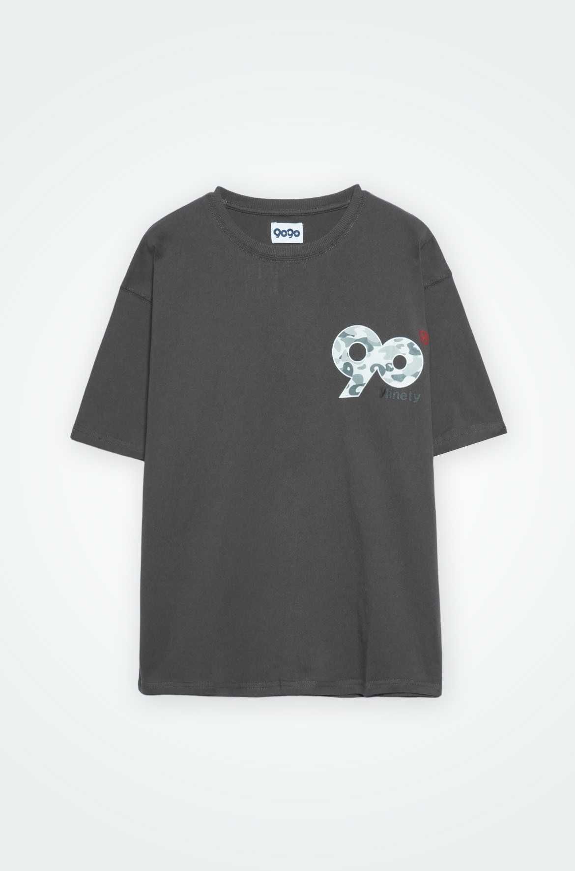 90 Logo Tee (Camo) 'Charcoal Black'