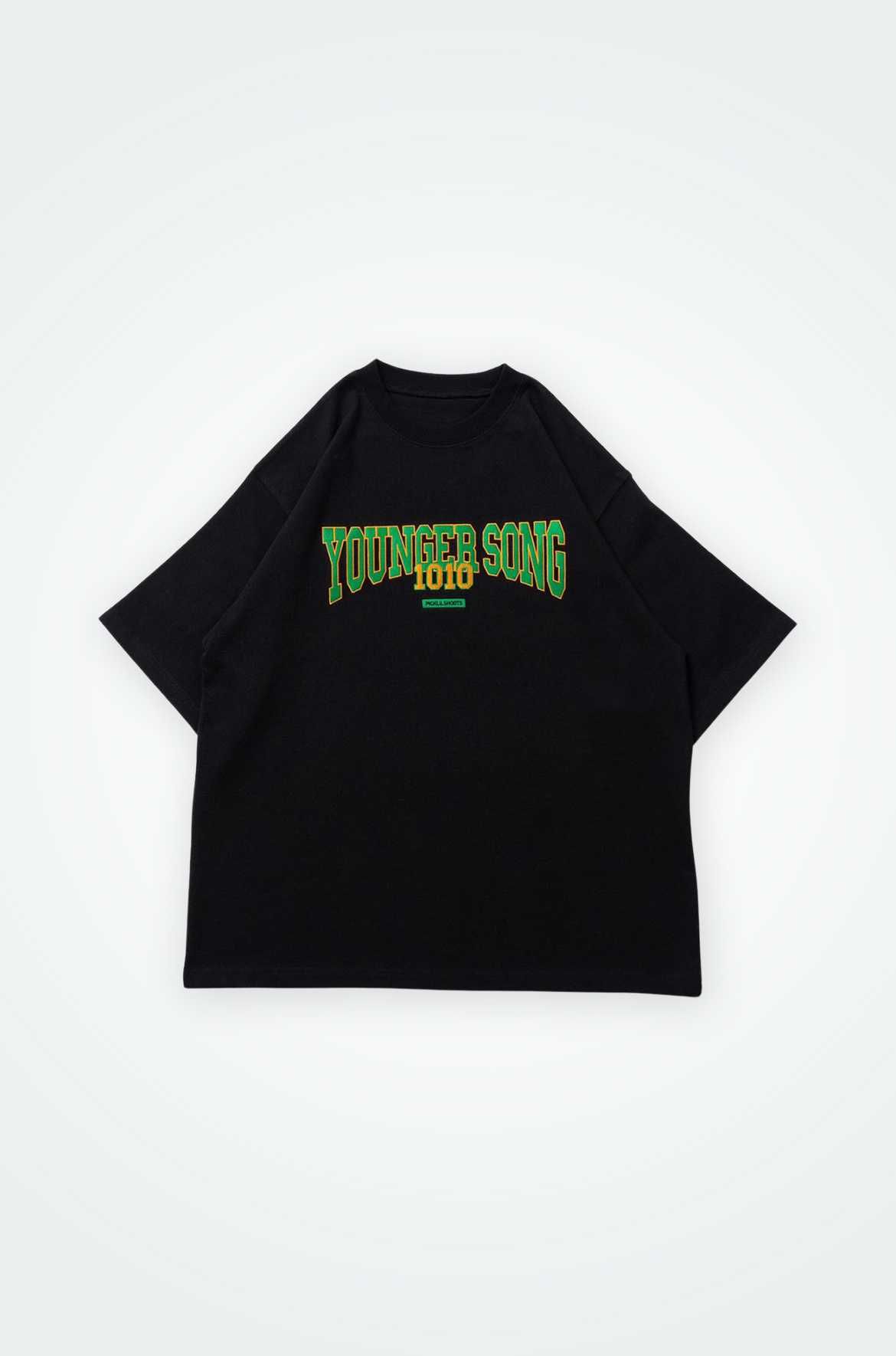 collage T front print 'BLACK'