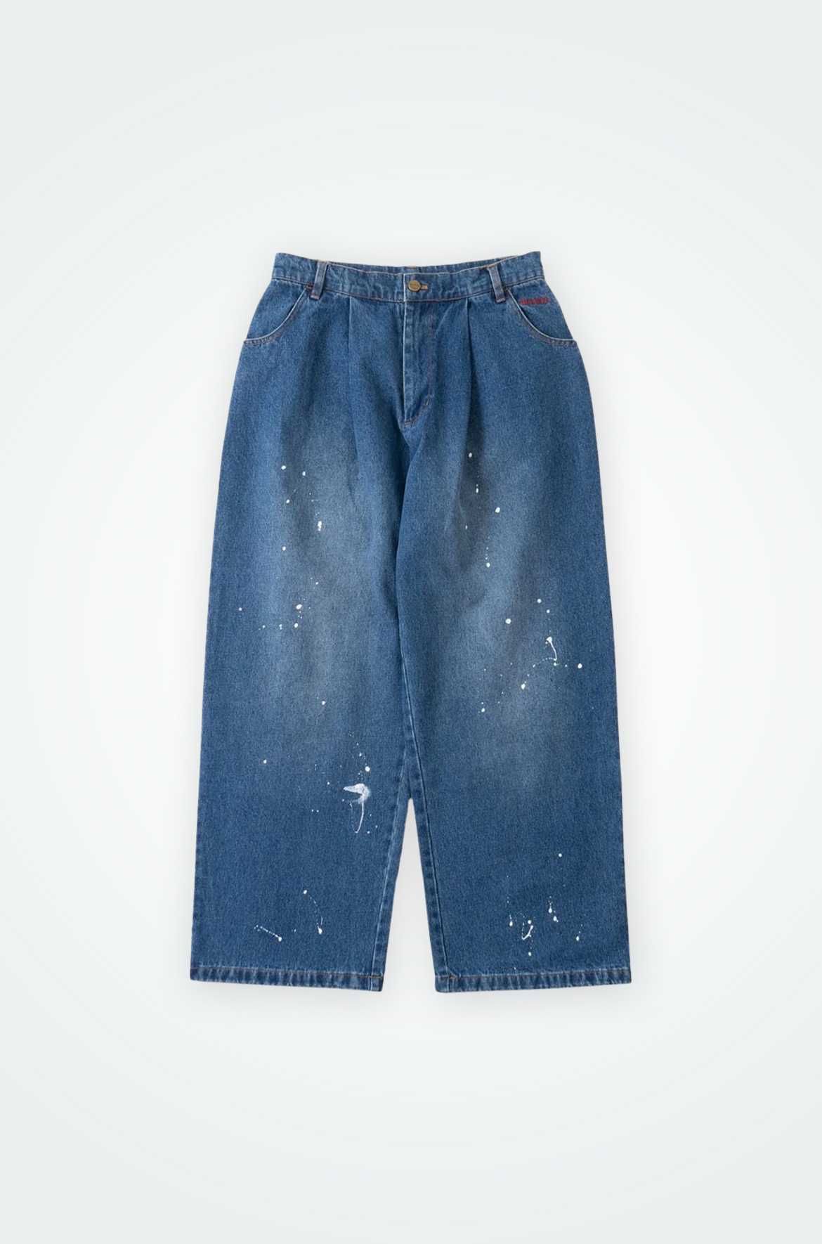 paint denim pants 'Blue'