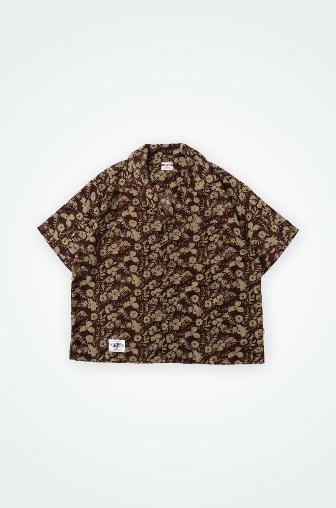 Flower Aloha Style Shirt 'Green'