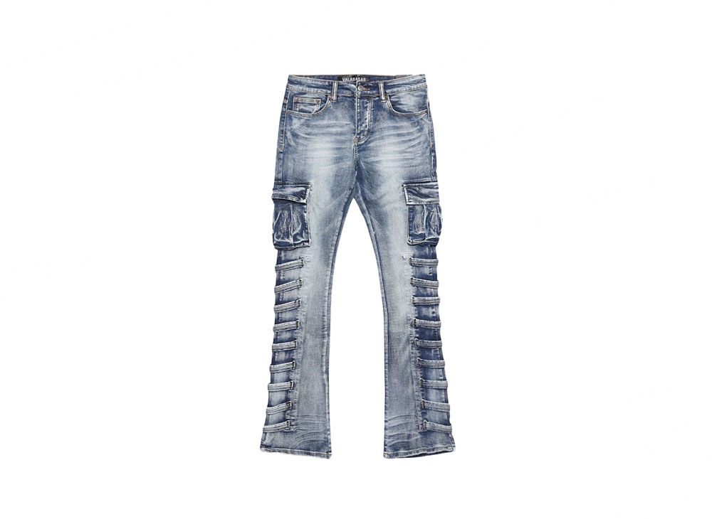 VALABASAS ホワイト ブーツカットデニム VALABASAS ホワイト