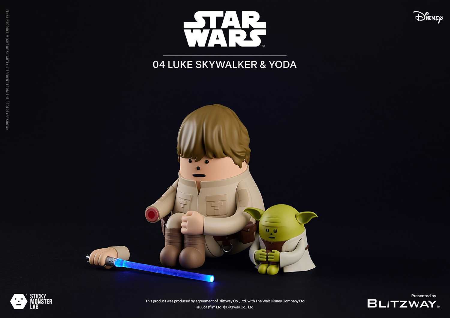 STARWARS スティッキーモンスターラボ ルーク& ヨーダ [未使用] スティッキーモンスターラボ × スターウォーズ ルーク・スカイ