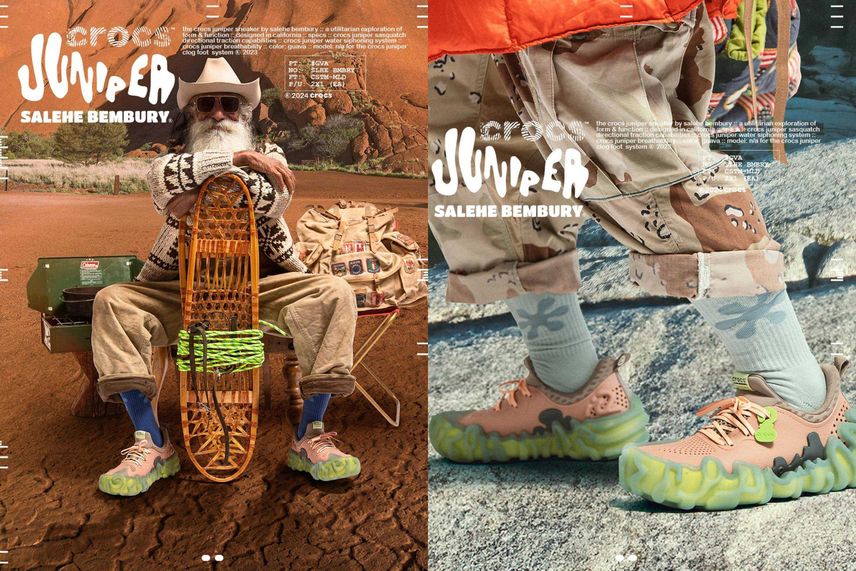 海外5/30発売|Salehe Bembury × Crocs Pollex Juniper "Salmon/Mauve Green"|抽選/販売/定価情報