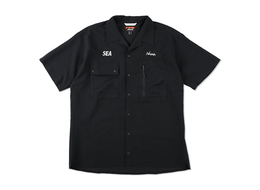 WIND AND SEA x NANGA H/S Open Collar Shirt 