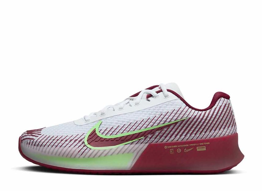 Nike Court Air Zoom Vapor 11 White Lime Blast Team Red