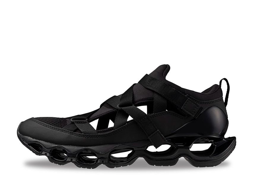 Mizuno WAVE PROPHECY Strapスニーカー 黒 25.5cm Mizuno WAVE PROPHECY Strapスニーカー 黒 25.5cm