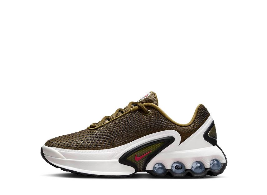 Nike GS Air Max DN Olive Flak Black Gym Red