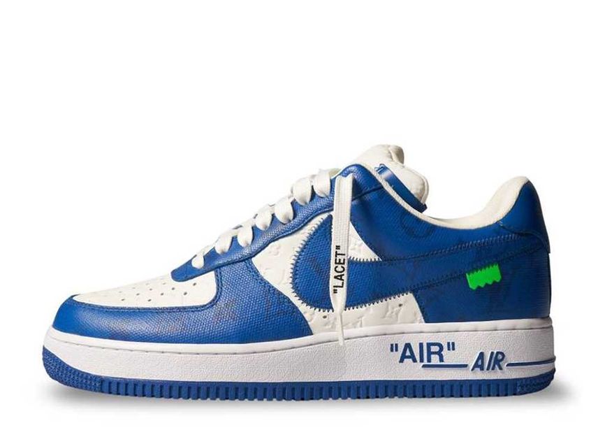Louis Vuitton Nike Air Force 1 Low by Virgil Abloh White Team Royal Blue