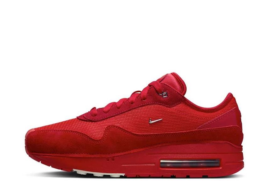 Jacquemus Nike Women s Air Max 1 SP University Red and Metallic Silver