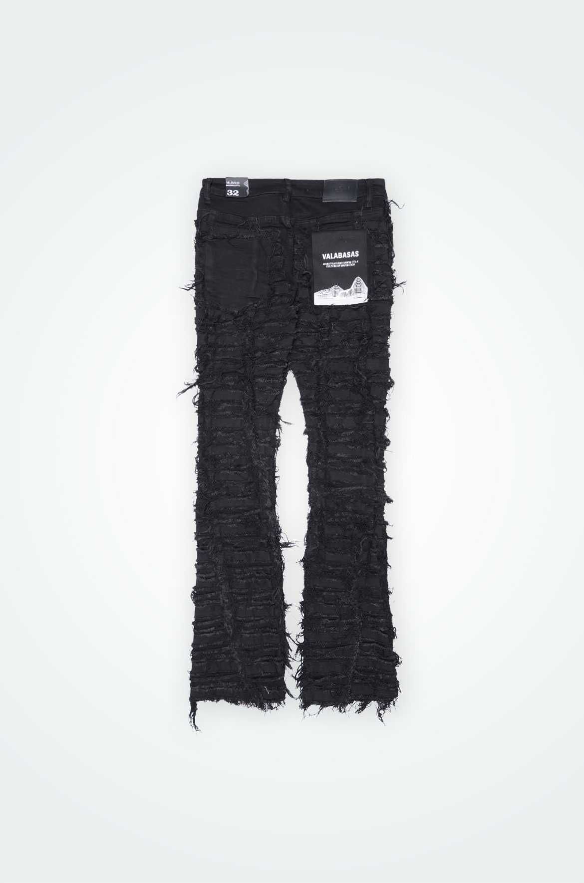 VALABASAS バラバサス　スキニースリムフィット　ブラック　30 新品 VALABASAS バラバサス ブラックカーゴ スキニースリムフィット 30新品