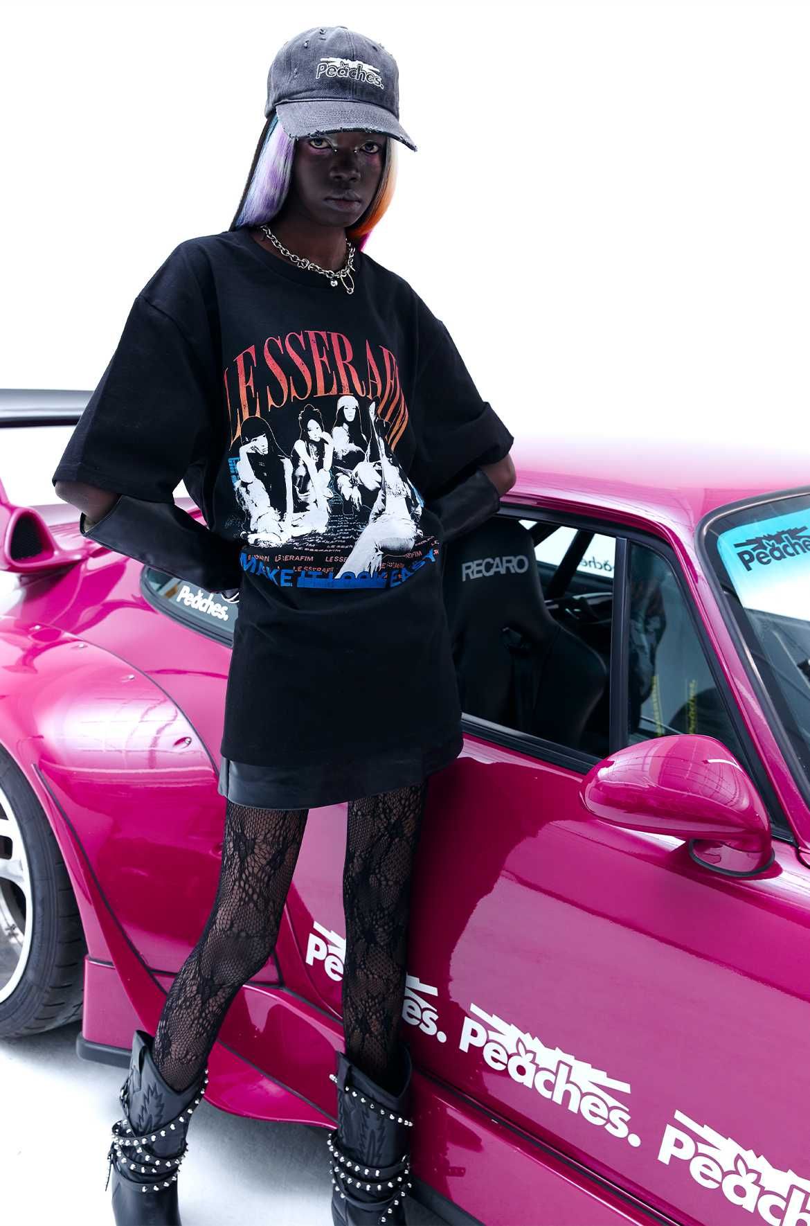 ピーチズ x ルセラフィム フォトショートスリーブTシャツ  