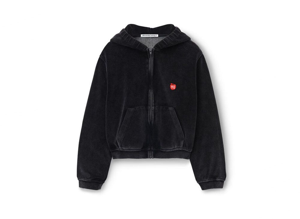 【美品】Alexander Wang フーディー パーカー コート alexanderwang アレキサンダーワング デンスフリース スター