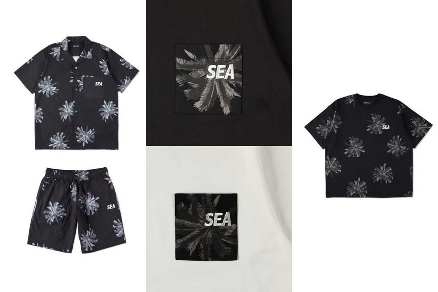 7/13発売|WIND AND SEA 24SS Black Palm Tree Pattern collection|抽選/販売/定価情報
