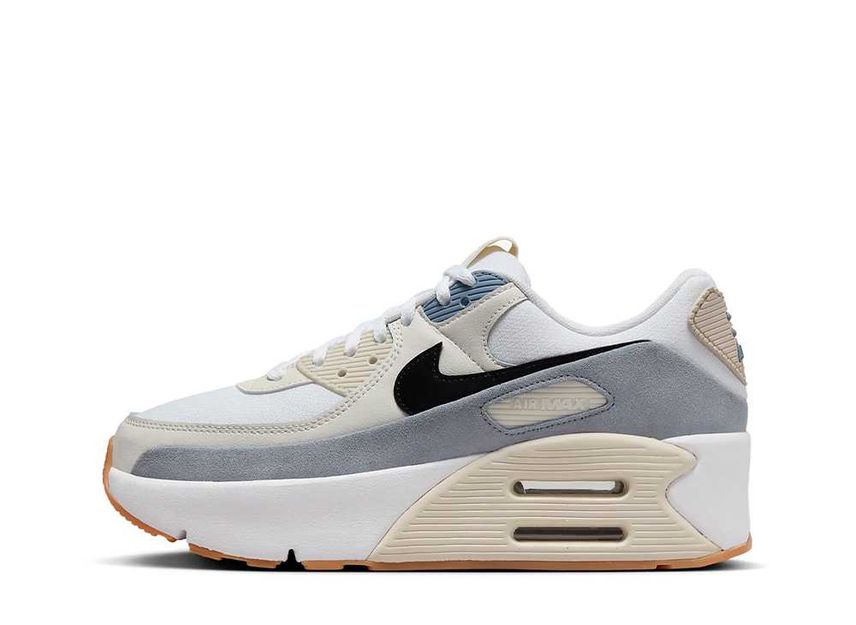 Nike Women s Air Max 90 LV8 White Ashen Slate Light Orewood Brown Black