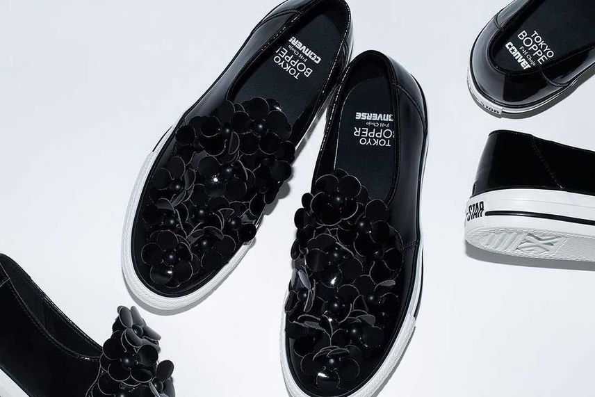 7/26発売|TOKYO BOPPER × Converse WMNS All Star Flower Slip-On "Black"|抽選/販売/定価情報