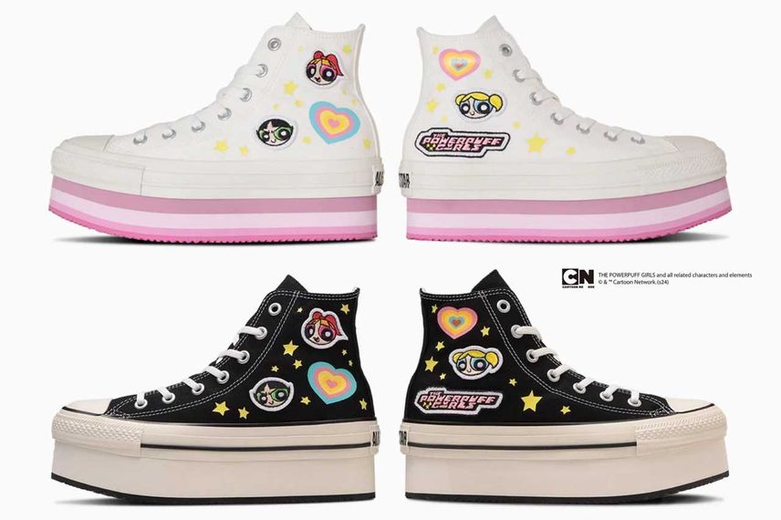 8/30発売|The Powerpuff Girls × Converse Women's All Star Chunkyline Hi 2colors|抽選/販売/定価情報