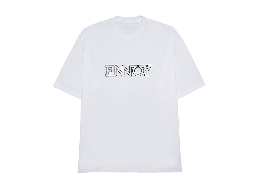 ENNOY ELECTRIC LOGO EMB T-SHIRT WHITE L ENNOY ELECTRIC LOGO EMB T-SHIRT WHITE L