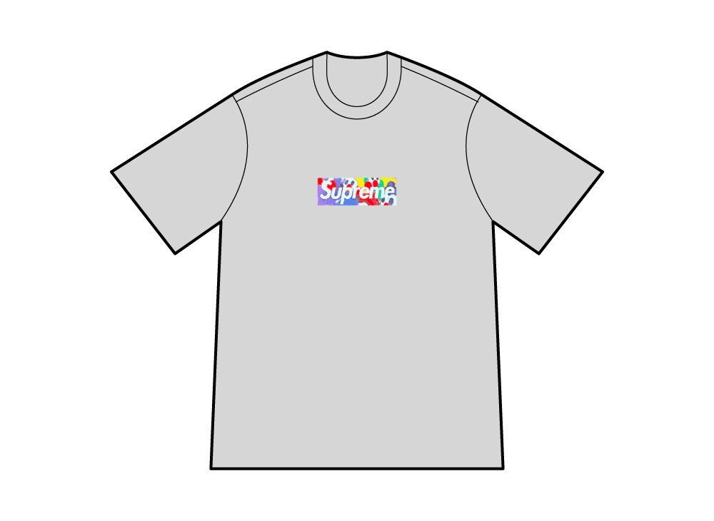 Supreme x Olaolu Slawn Box Logo Tee "Grey"