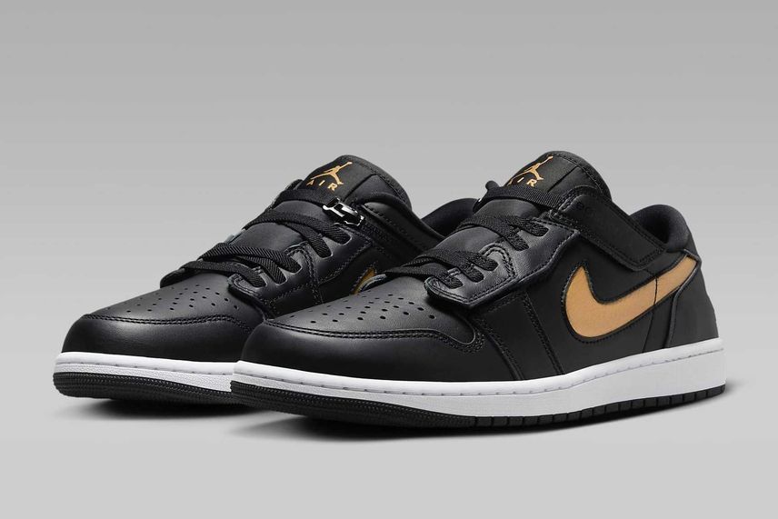 8/19発売|Nike Air Jordan 1 Low FlyEase "Black/White/Metallic Gold"|抽選/販売/定価情報