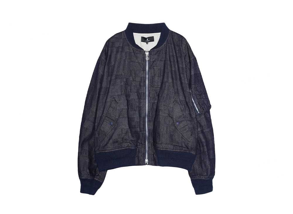 60 ファッション ANREALAGE AZ DENIM BOMBER JACKET