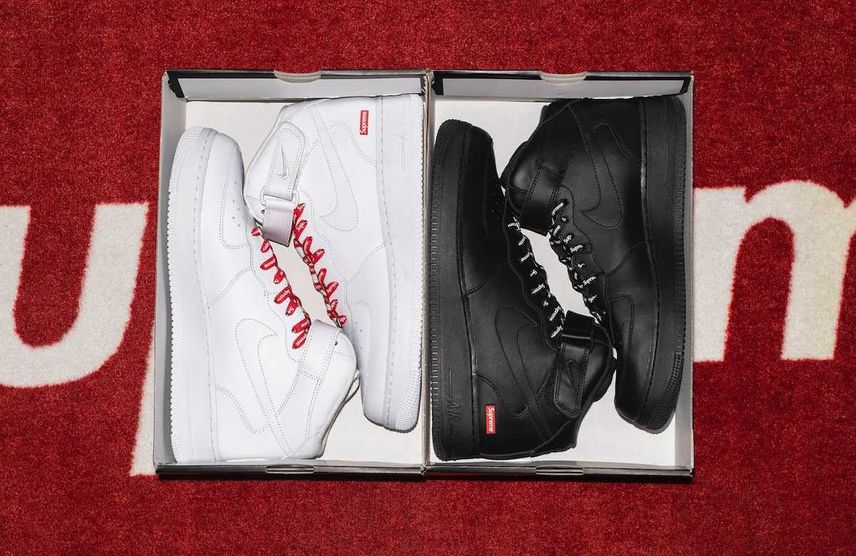 10/13発売|Supreme × Nike Air Force 1 Mid 2colors 24FW |抽選/販売/定価情報
