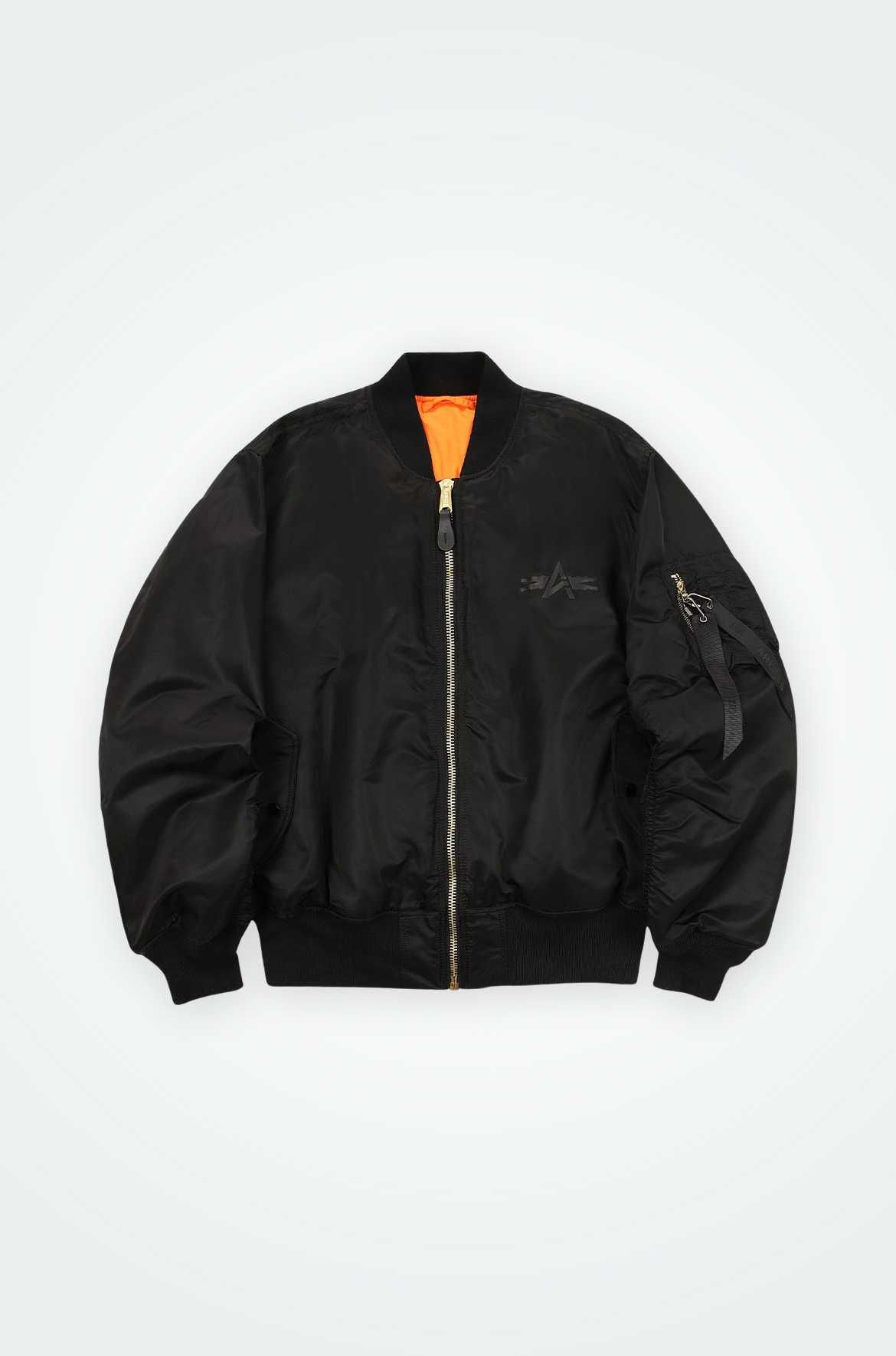 アルファインダストリーズ　 ブラック MA-1 フライトジャケット　L Alpha Industries アルファ インダストリーズ ALPHA MA-1
