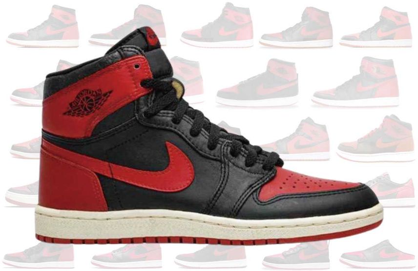Nike Air Jordan 1 Retro High OG Bred Banned 2016