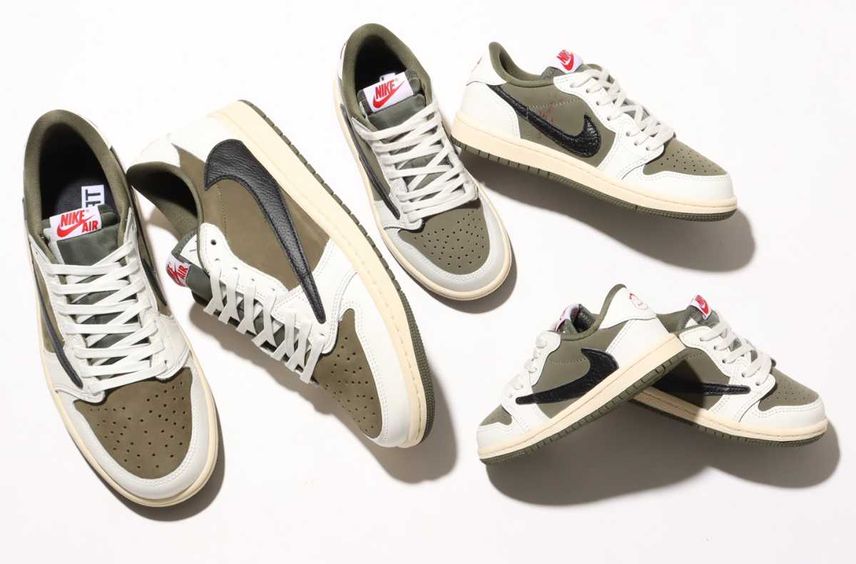 トラヴィススコット ジョーダン1ロウOG SP(TD)13cm7c Travis Scott × Nike TD Air Jordan 1 Low OG SP