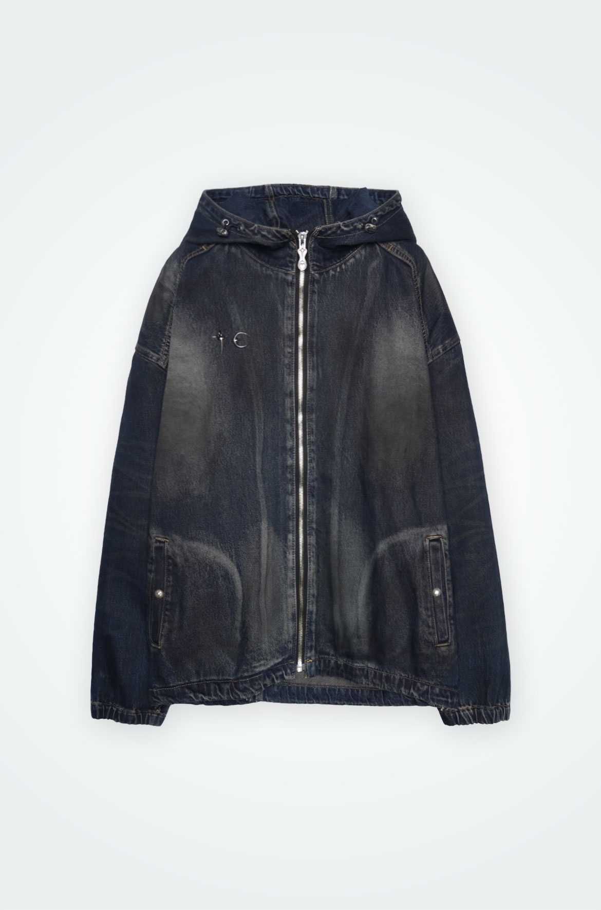 THUG CLUB Basic Emblem Denim Jacket 