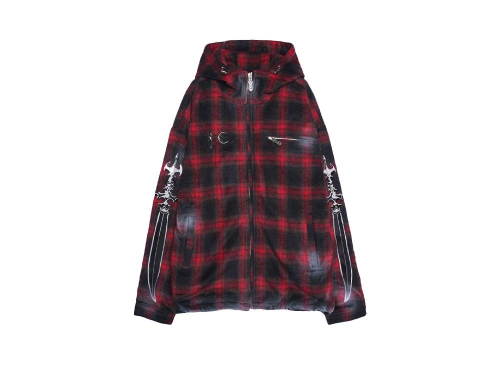 THUG CLUB Arab Sword Flannel Zip-up  