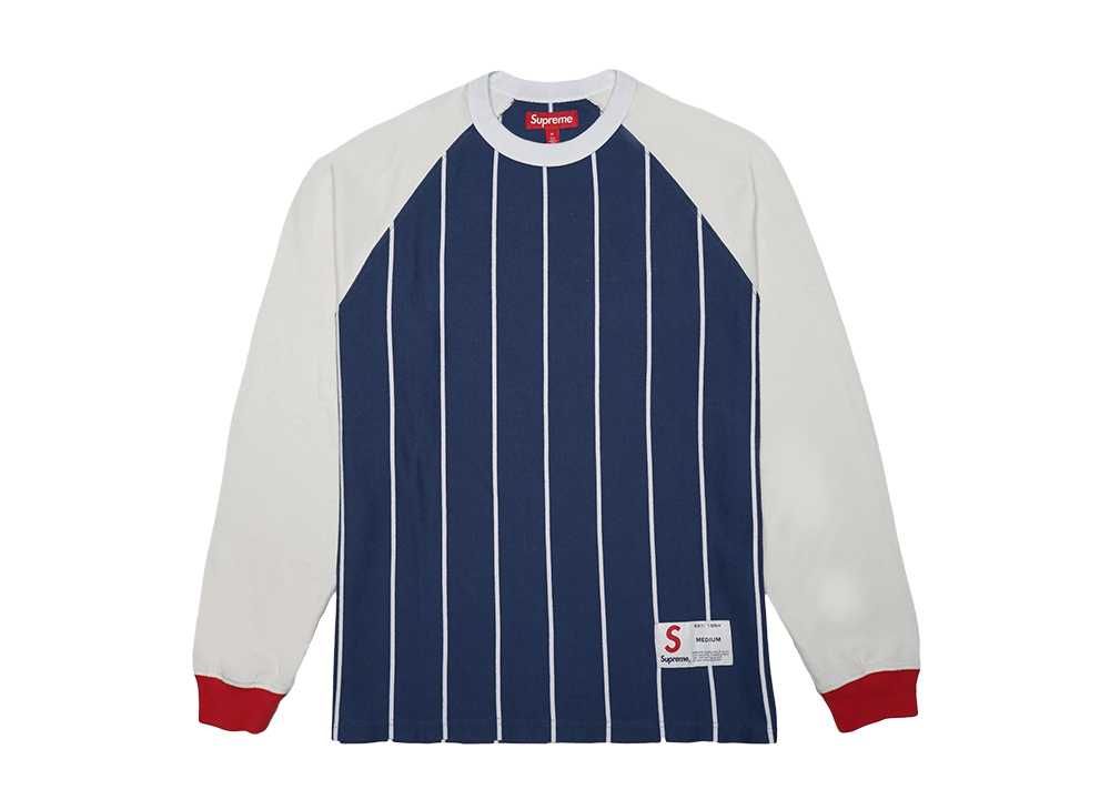 2024新作Yori ポケットフリルジレブラックSupreme Stripe Raglan L/S