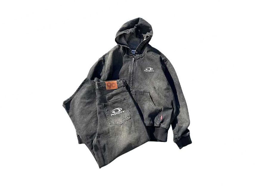 9090 Heisei Logo Buggy Ballon Denim Pants 9090 Heisei Logo Buggy Ballon Denim Pants