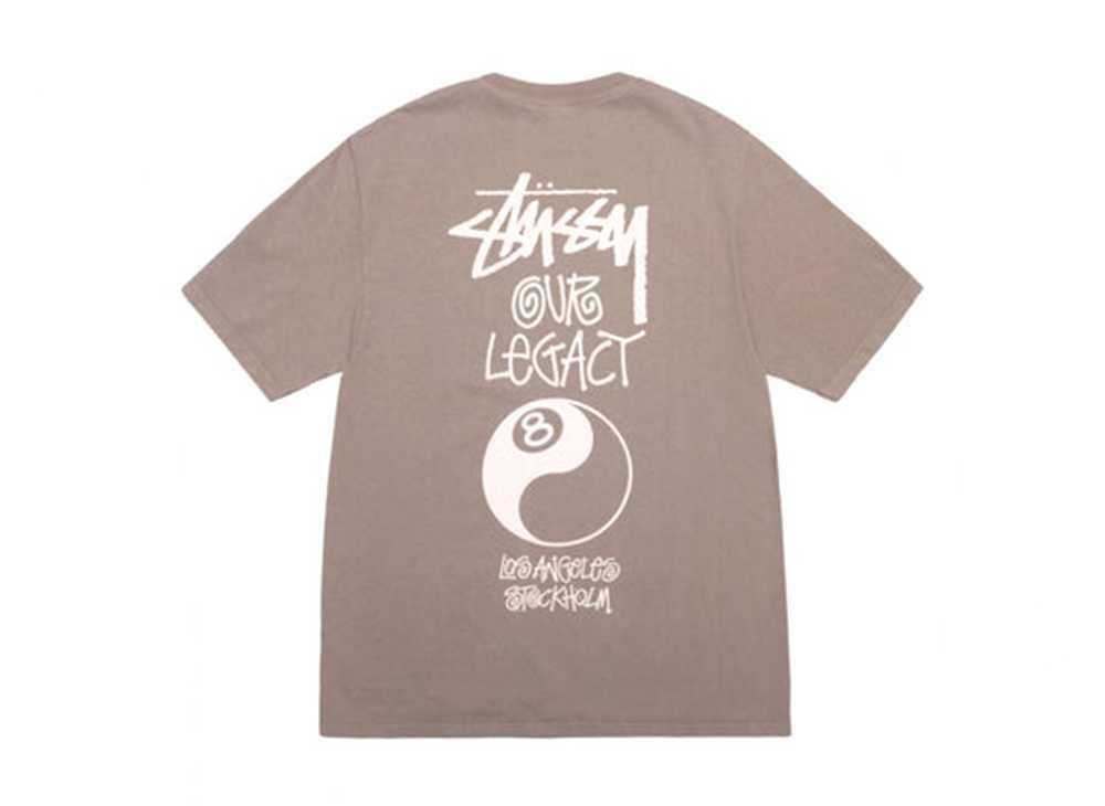 Stussy x Our Legacy Work Shop 8 Ball Yin Yang Pigment Dyed Tee 
