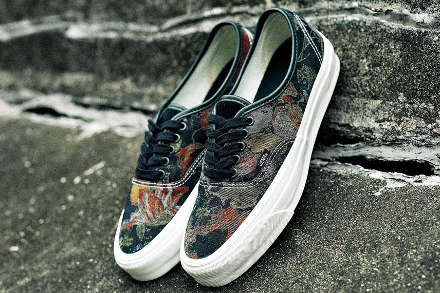 ●【希少】VANS オーセンティック アナハイム 44DX ジャガード織 花柄 Vans Authentic Reissue 44