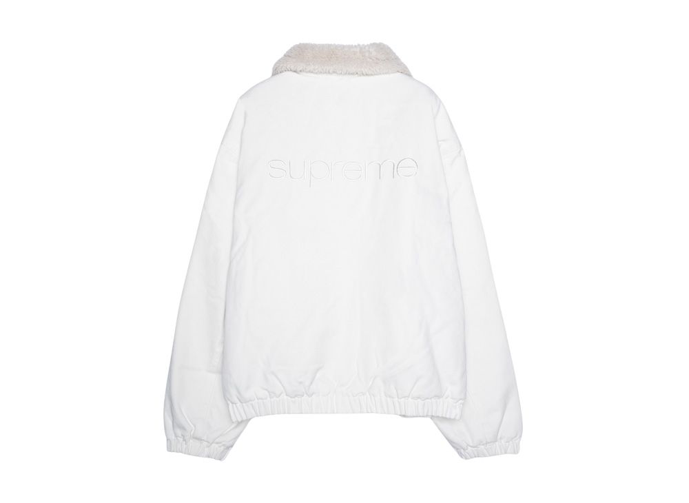 Supreme Faux Shearling Lined Bomber Jacket 