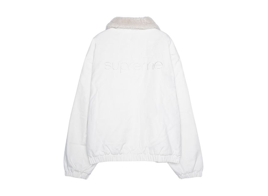 Supreme Faux Shearling Lined Bomber Jacket Supreme Faux Shearling Lined Bomber Jacket