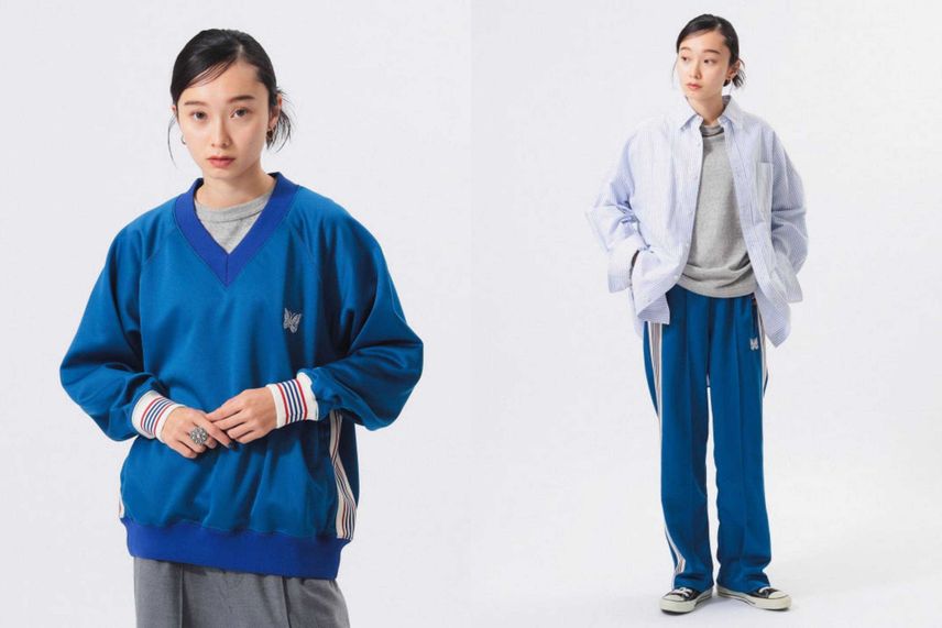 予約受付中|BEAMS BOY 別注 Needles Track V-Neck Pullover / Long Zip Track Pants|抽選/販売/定価情報