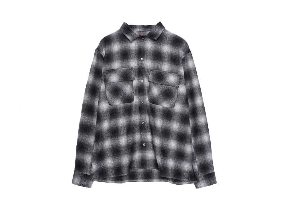 Hide and Seek Wool Ombre Check L/S Shirt(24aw) 
