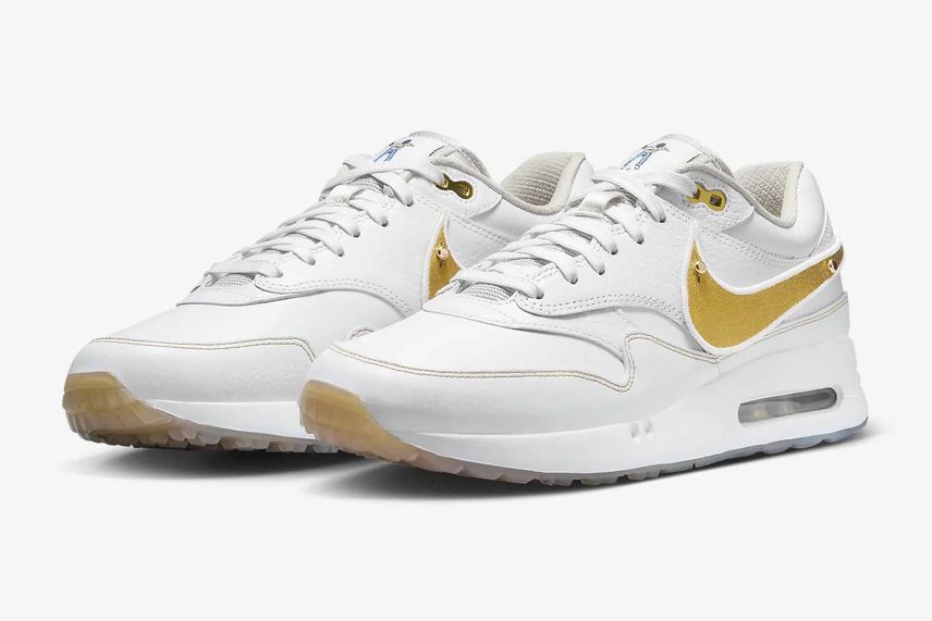10/7発売|Eastside Golf × Nike Air Max 1 86 OG Golf "White/Metallic Gold/Pure Platinum/Cool Grey"|抽選/販売/定価情報