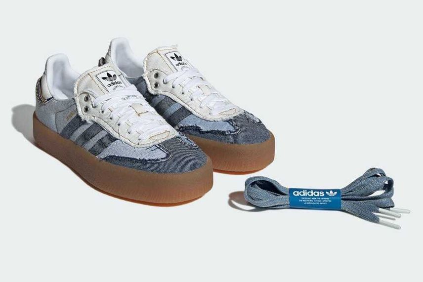 5/17発売|atmos pink別注 adidas Originals Women's Sambae "Stacked Denim"|抽選/販売/定価情報