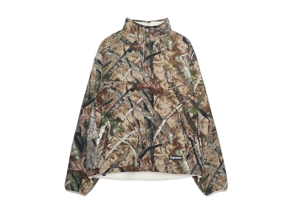 Supreme Polartec Mock Neck Pullover Woodland Camo